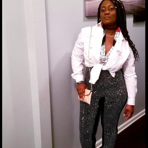 Rhinestone Jumpsuit - Picture 8 of 8